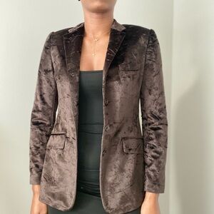 Ralph Lauren Velvet Chocolate Blazer